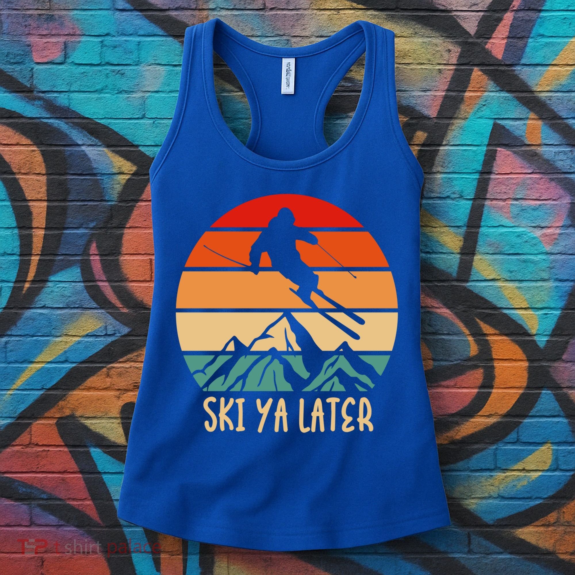 Ski Ya Later Winter Sports Snow Lover Skiing Gift Women's Tank Top