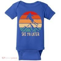 Ski Ya Later Winter Sports Snow Lover Skiing Gift Baby Bodysuit thumb 0