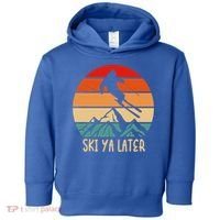 Ski Ya Later Winter Sports Snow Lover Skiing Gift Toddler Hoodie thumb 0