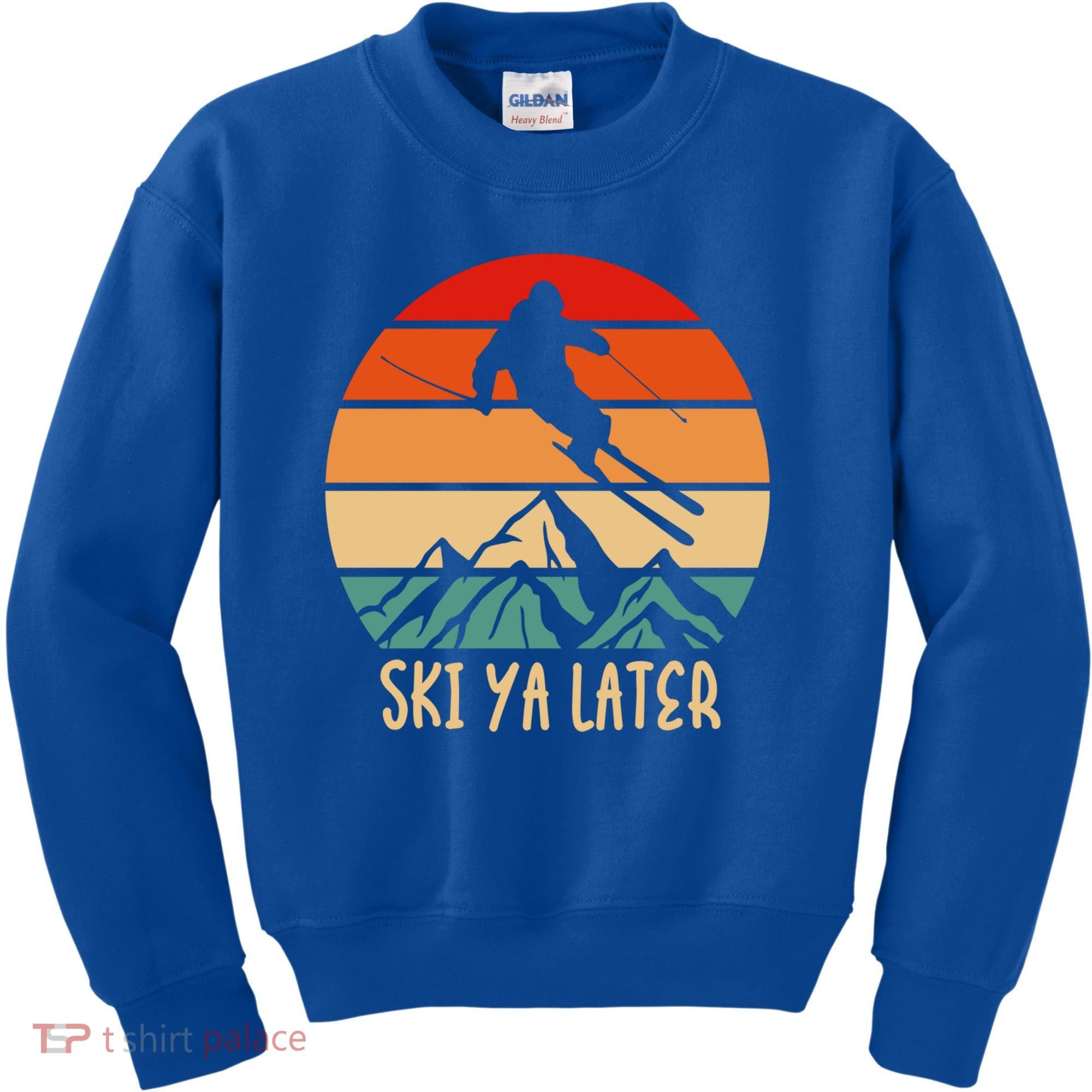 Ski Ya Later Winter Sports Snow Lover Skiing Gift Kids Sweatshirt