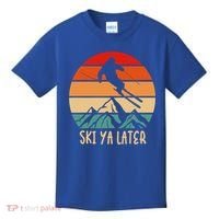 Ski Ya Later Winter Sports Snow Lover Skiing Gift Kids T-Shirt thumb 0