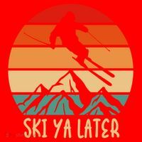 Ski Ya Later Winter Sports Snow Lover Skiing Gift Santa Hat thumb 1