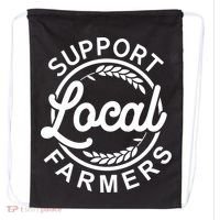 Support Your Local Farmer Grain Gift Drawstring Bag thumb 0