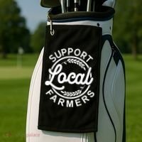 Support Your Local Farmer Grain Gift Golf Towel thumb 2