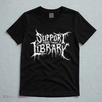 Support Your Local Library Metal Theme T-Shirt thumb 5