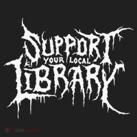 Support Your Local Library Metal Theme Tumbler thumb 3