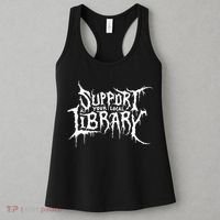 Support Your Local Library Metal Theme Women's Tank Top thumb 3