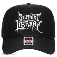 Support Your Local Library Metal Theme Hat thumb 0