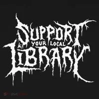 Support Your Local Library Metal Theme Women's T-Shirt thumb 6