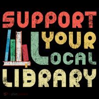 Support Your Local Library Book Readers Lovers Gift Doggie Tank thumb 4
