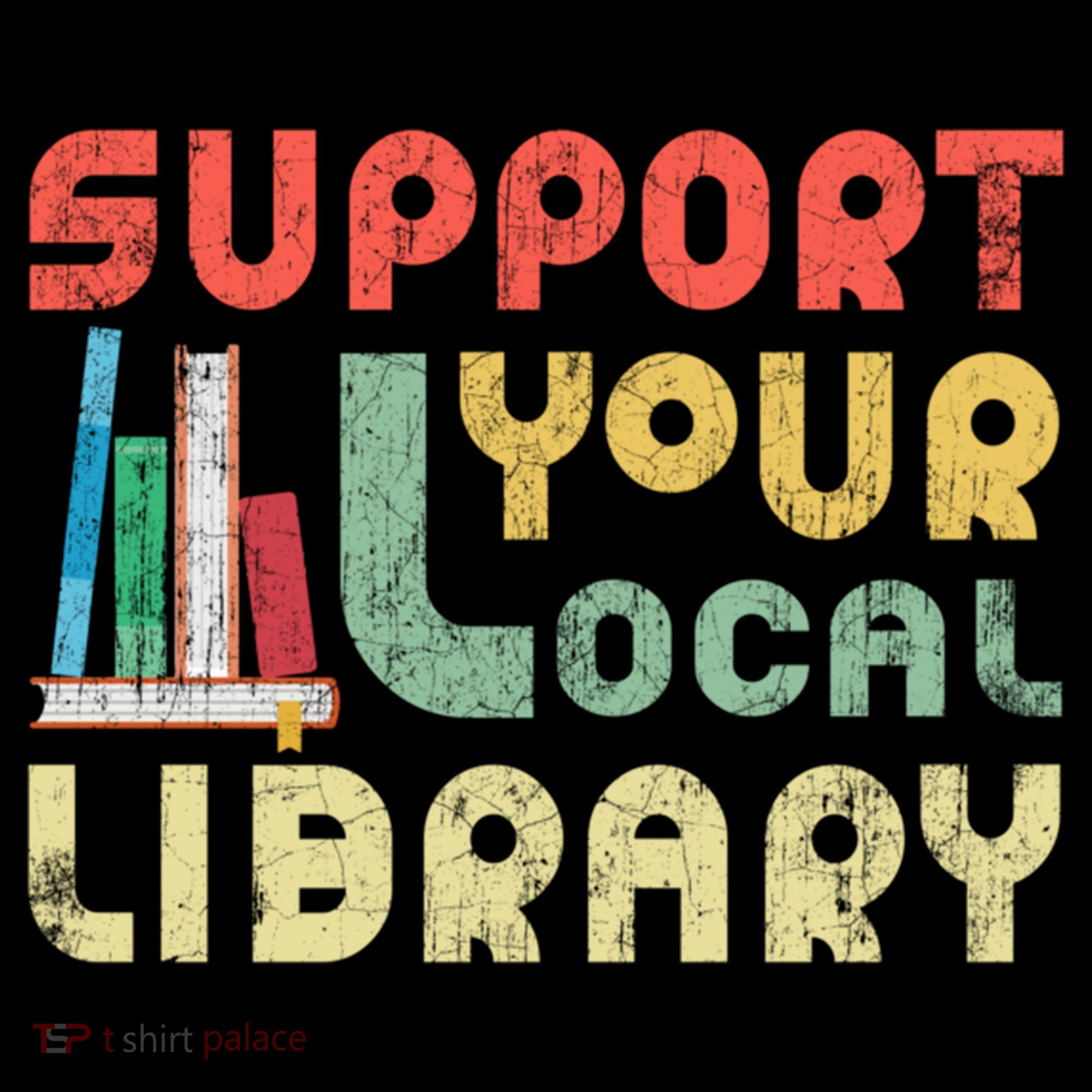 Support Your Local Library Book Readers Lovers Gift Ornament