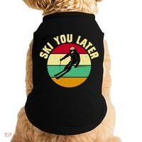 Ski You Later Funny Skiing Doggie Tank thumb 0
