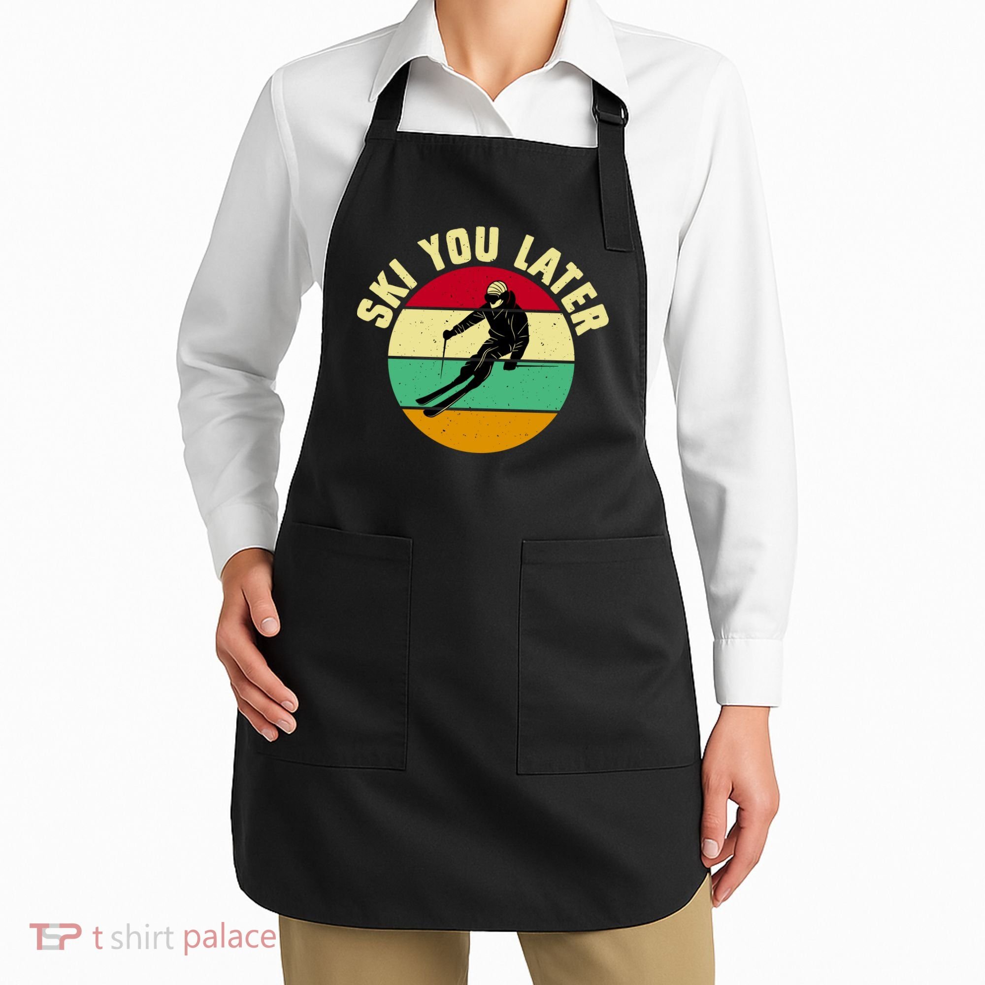 Ski You Later Funny Skiing Apron