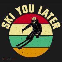 Ski You Later Funny Skiing Apron thumb 3