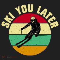 Ski You Later Funny Skiing Beanie thumb 2