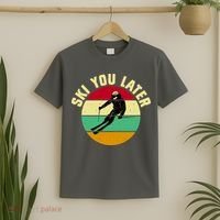 Ski You Later Funny Skiing T-Shirt thumb 2