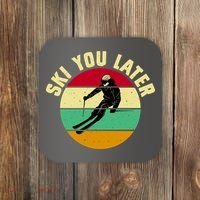 Ski You Later Funny Skiing Coaster thumb 0