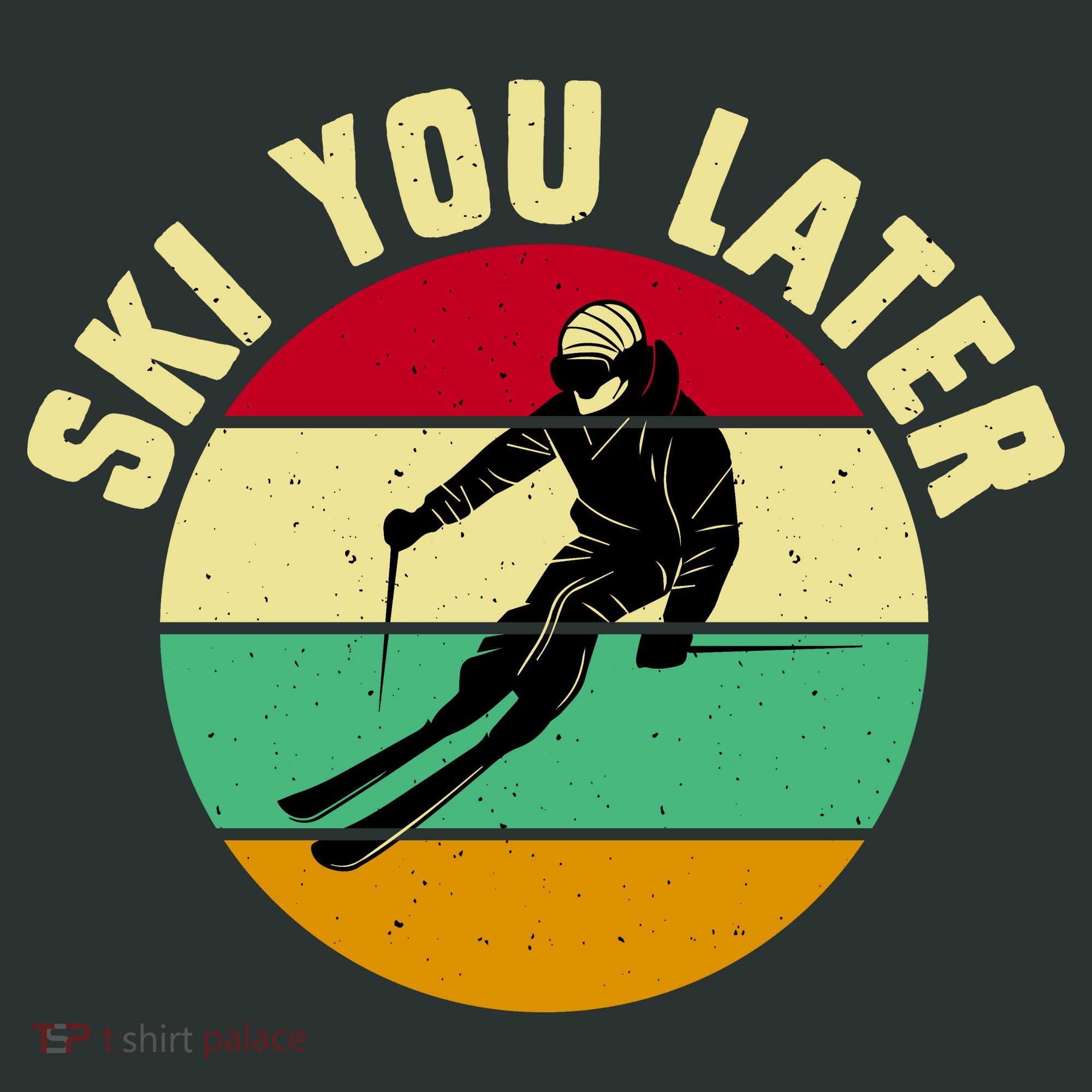 Ski You Later Funny Skiing Baby Bodysuit