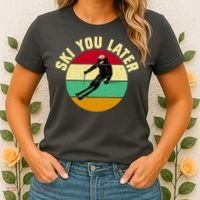 Ski You Later Funny Skiing Women's T-Shirt thumb 2