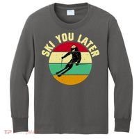 Ski You Later Funny Skiing Kids Long Sleeve Shirt thumb 0