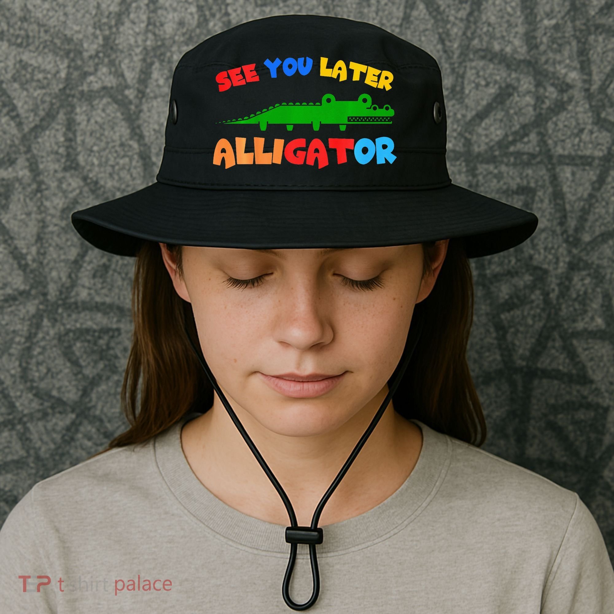See You Later Alligator Crocodile Gator Funny Bucket Hat