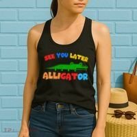 See You Later Alligator Crocodile Gator Funny Women's Tank Top thumb 2