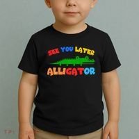 See You Later Alligator Crocodile Gator Funny Toddler T-Shirt thumb 2