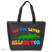 See You Later Alligator Crocodile Gator Funny Tote Bag thumb 0