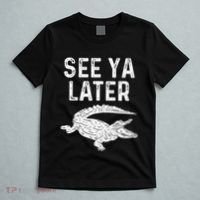 See Ya Later Alligator Funny Animal Pun Crocodile T-Shirt thumb 5