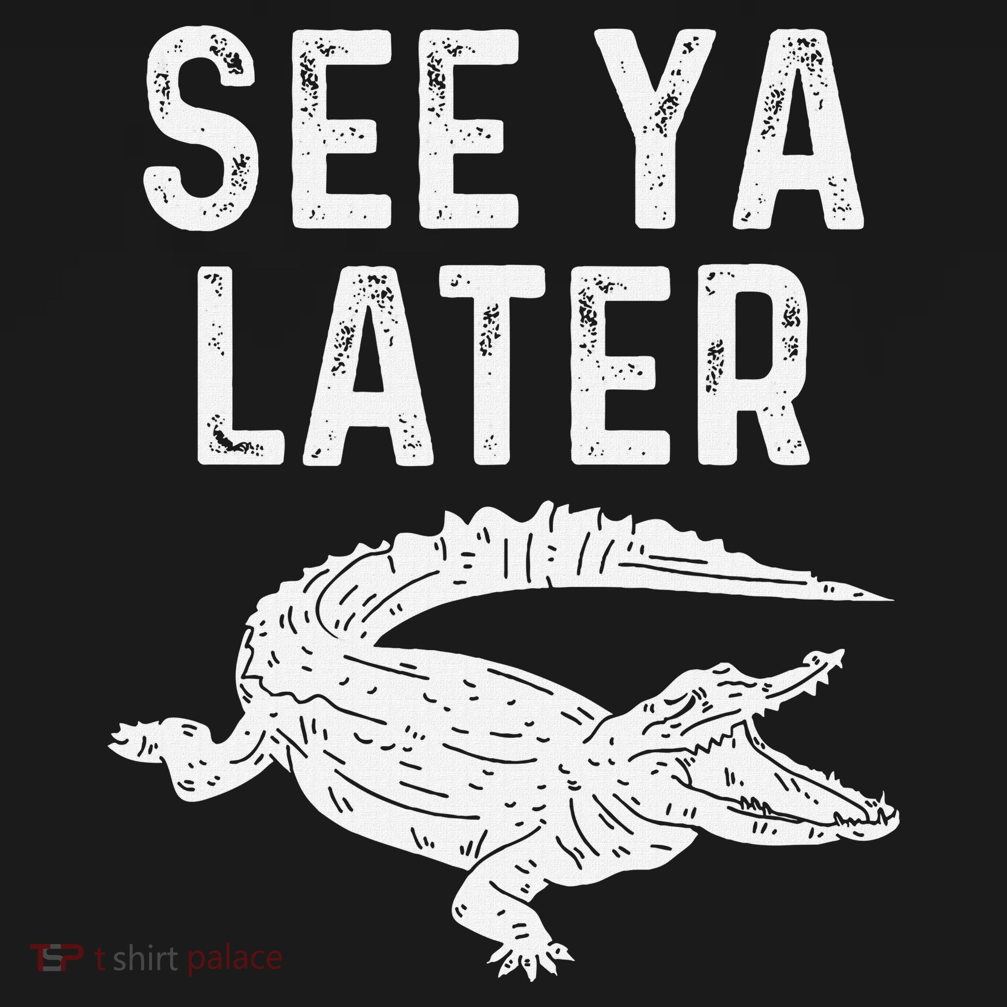 See Ya Later Alligator Funny Animal Pun Crocodile Mousepad