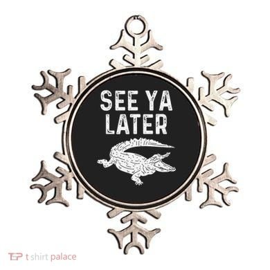 See Ya Later Alligator Funny Animal Pun Crocodile Ornament