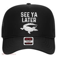 See Ya Later Alligator Funny Animal Pun Crocodile Hat thumb 0