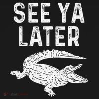See Ya Later Alligator Funny Animal Pun Crocodile Women's T-Shirt thumb 6