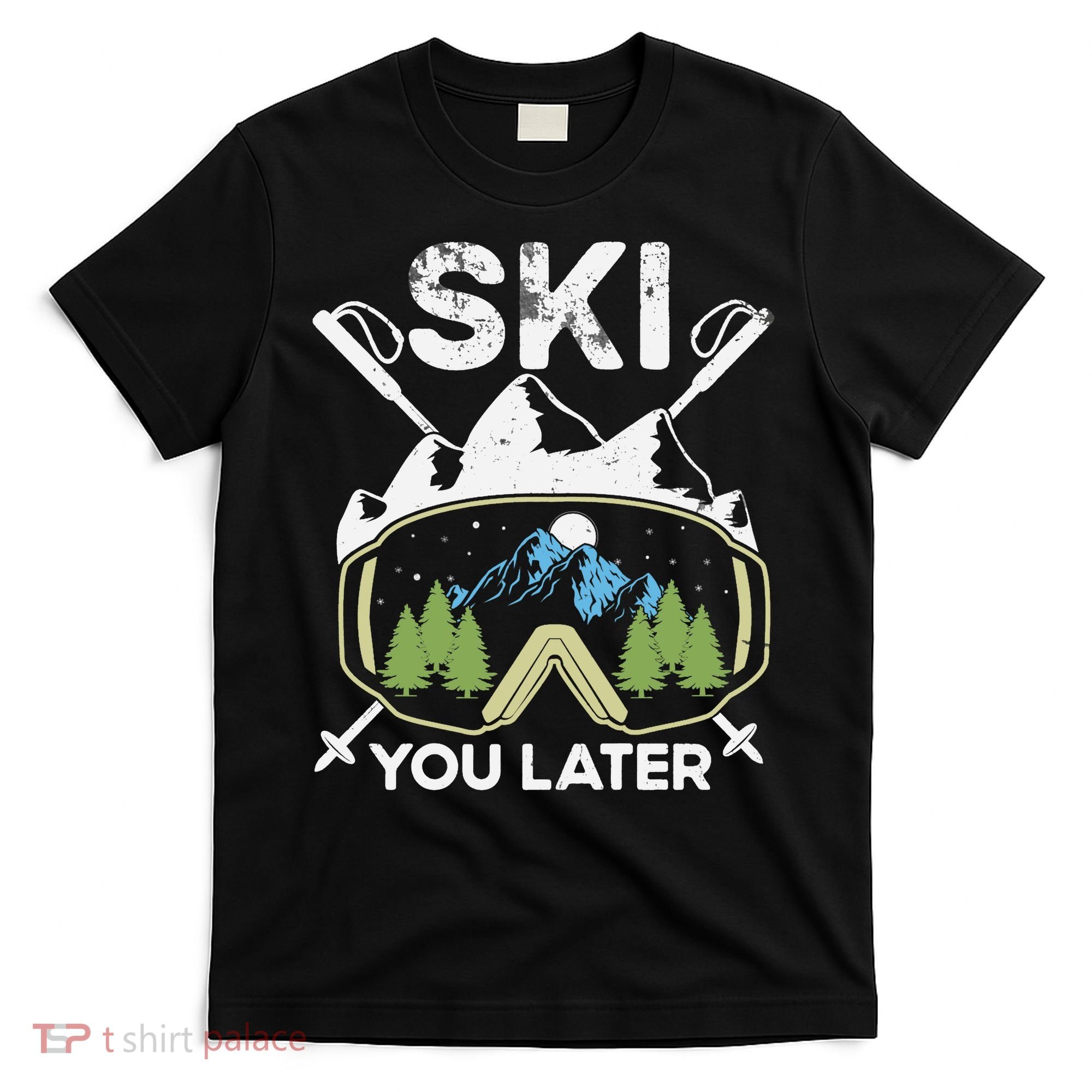Ski You Later Winter Sport Alpine Skiing Skier Skiing Pun Premium T-Shirt