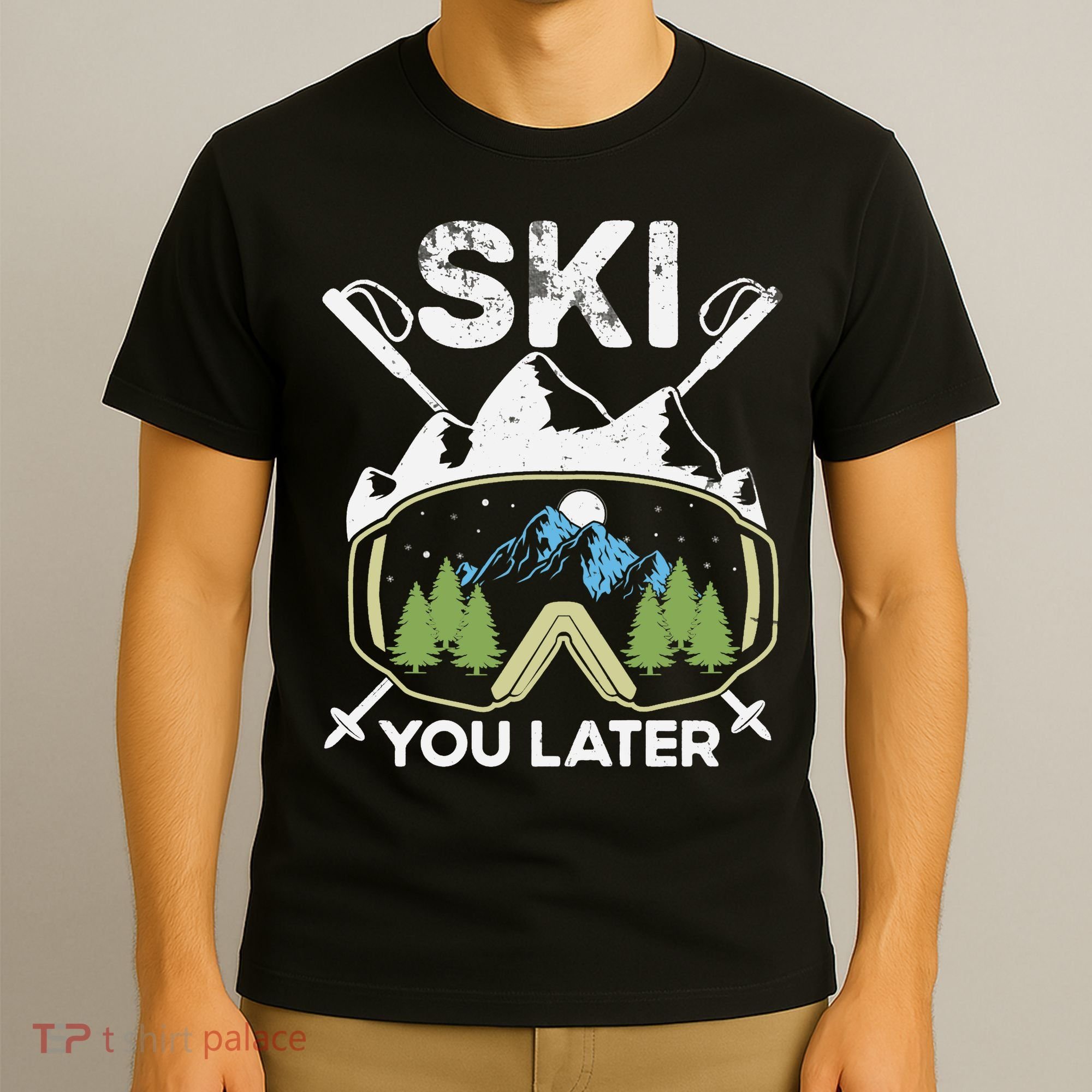 Ski You Later Winter Sport Alpine Skiing Skier Skiing Pun Premium T-Shirt