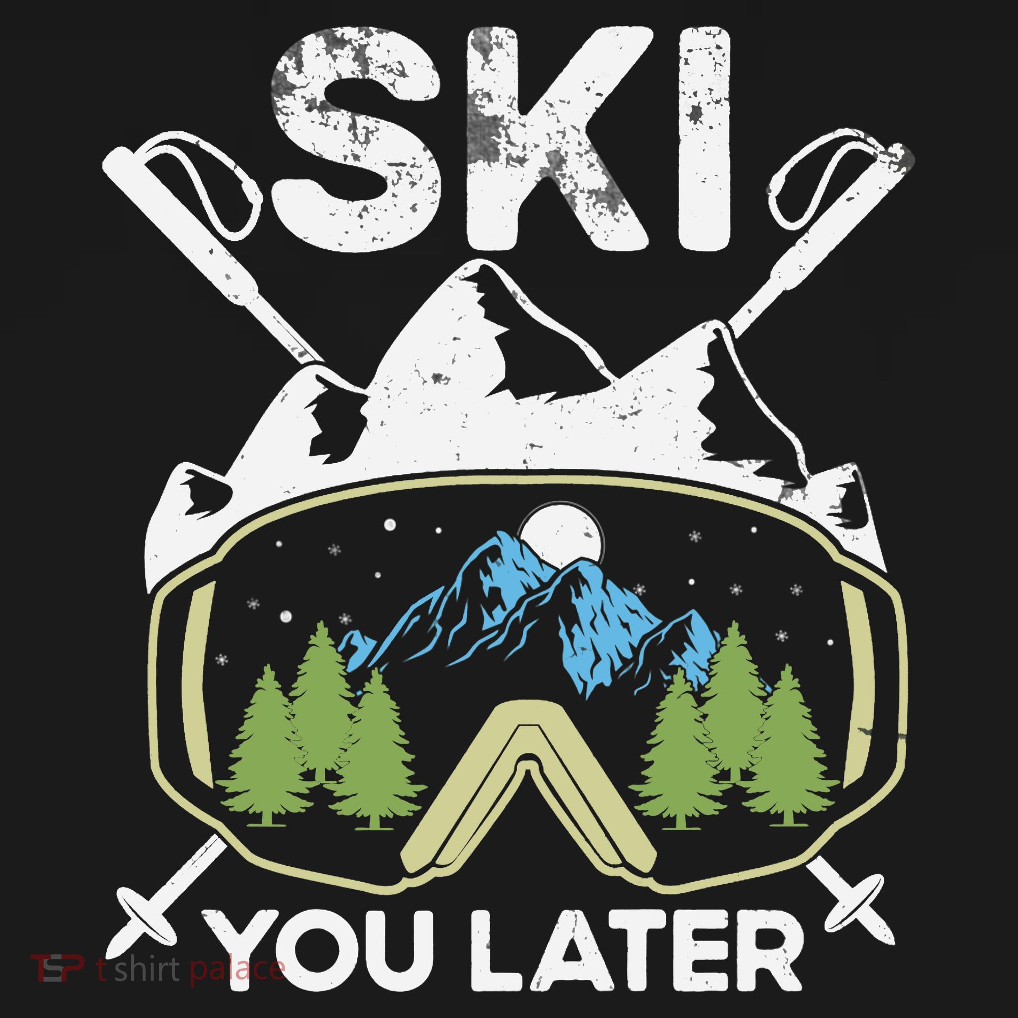 Ski You Later Winter Sport Alpine Skiing Skier Skiing Pun Premium Coaster