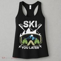 Ski You Later Winter Sport Alpine Skiing Skier Skiing Pun Premium Women's Tank Top thumb 3