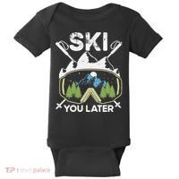 Ski You Later Winter Sport Alpine Skiing Skier Skiing Pun Premium Baby Bodysuit thumb 0