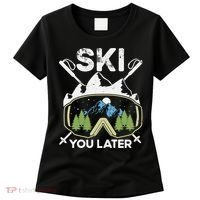 Ski You Later Winter Sport Alpine Skiing Skier Skiing Pun Premium Women's T-Shirt thumb 0
