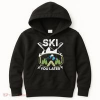 Ski You Later Winter Sport Alpine Skiing Skier Skiing Pun Premium Kids Hoodie thumb 0