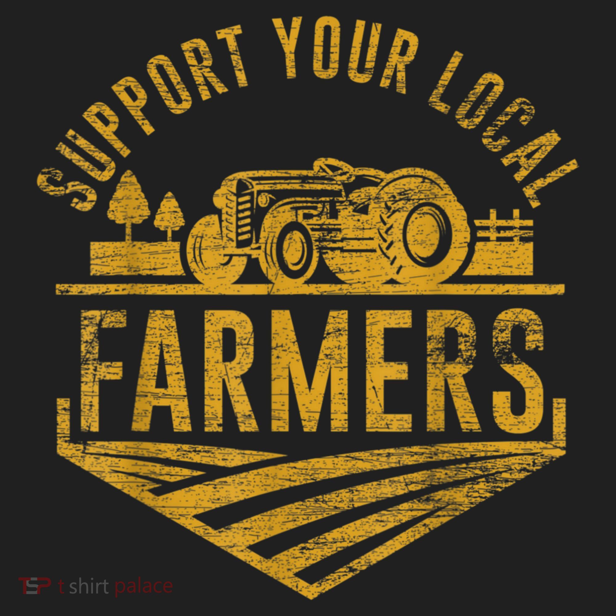 Support Your Local Farmers Ladies Heavyweight Boxy Pullover Hoodie