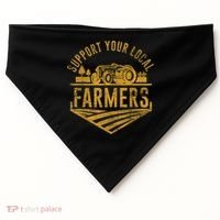 Support Your Local Farmers USA-Made Doggie Bandana thumb 0