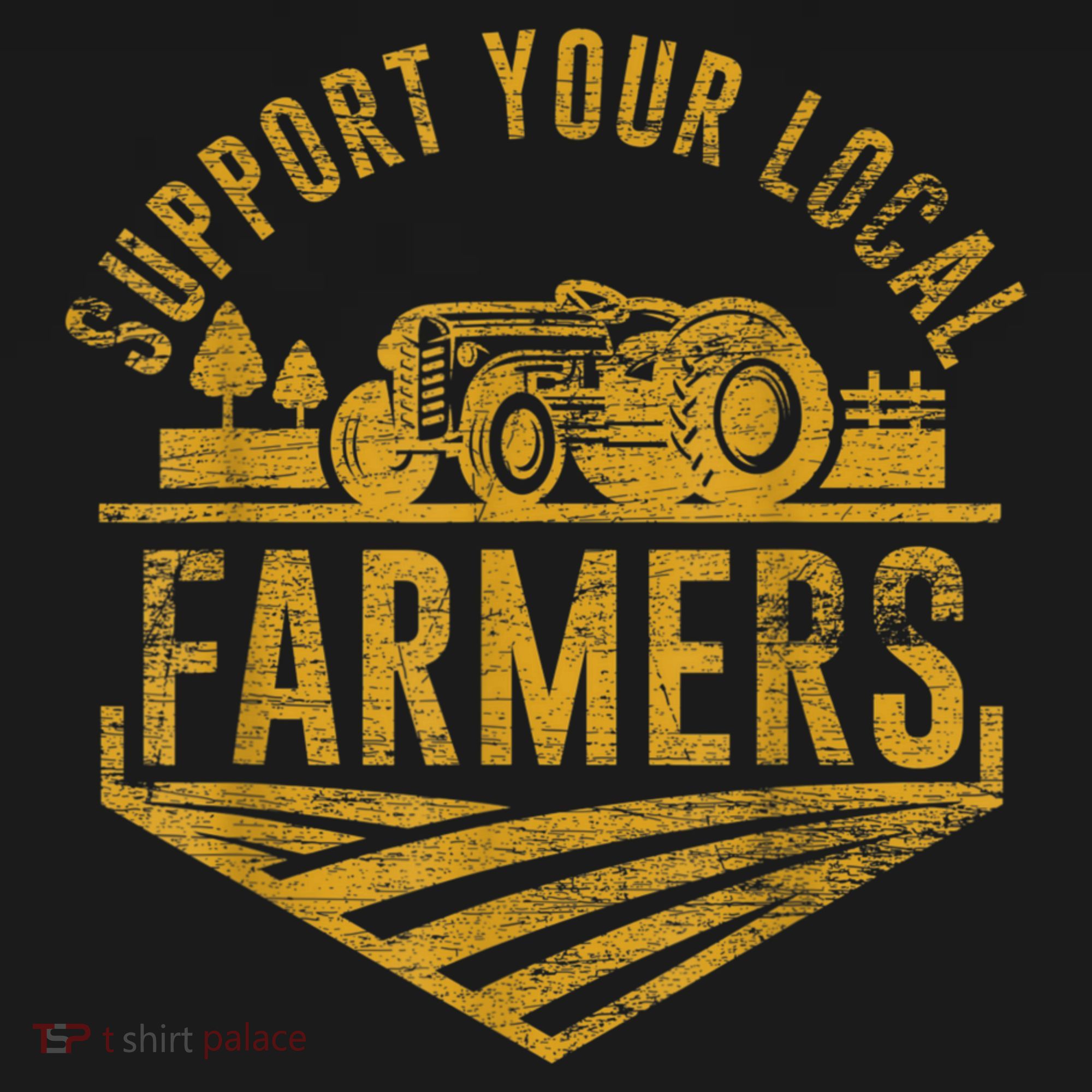 Support Your Local Farmers USA-Made Doggie Bandana