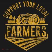Support Your Local Farmers Sweatshirt Cinch Pack Bag thumb 2
