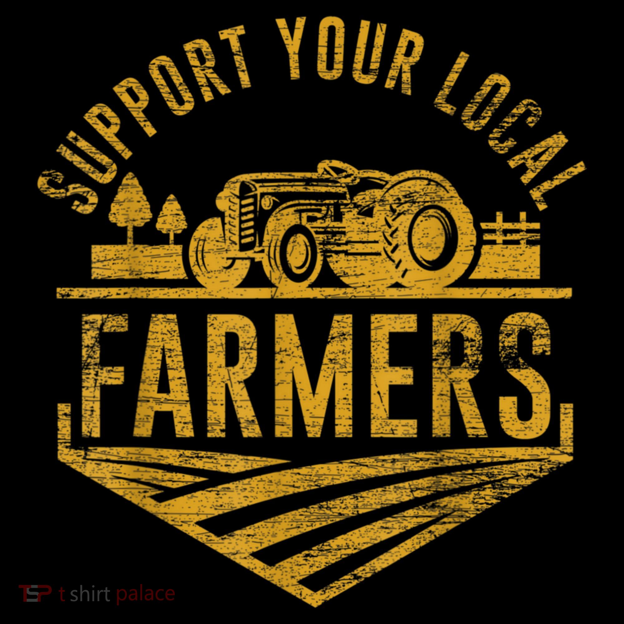 Support Your Local Farmers Baby Bodysuit