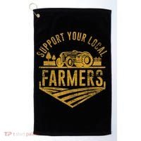 Support Your Local Farmers Golf Towel thumb 0