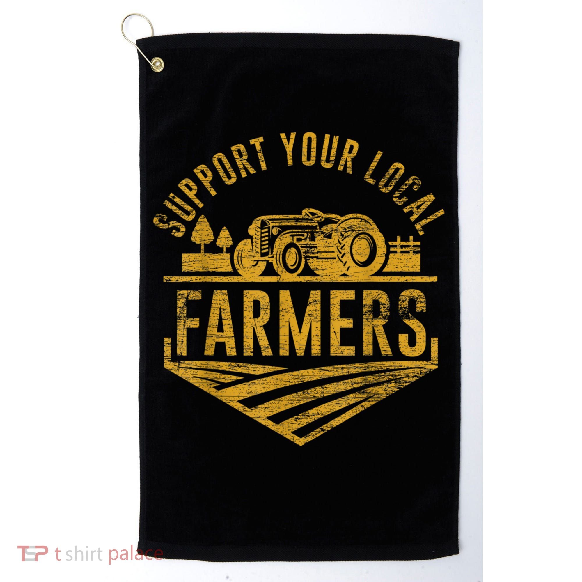 Support Your Local Farmers Golf Towel