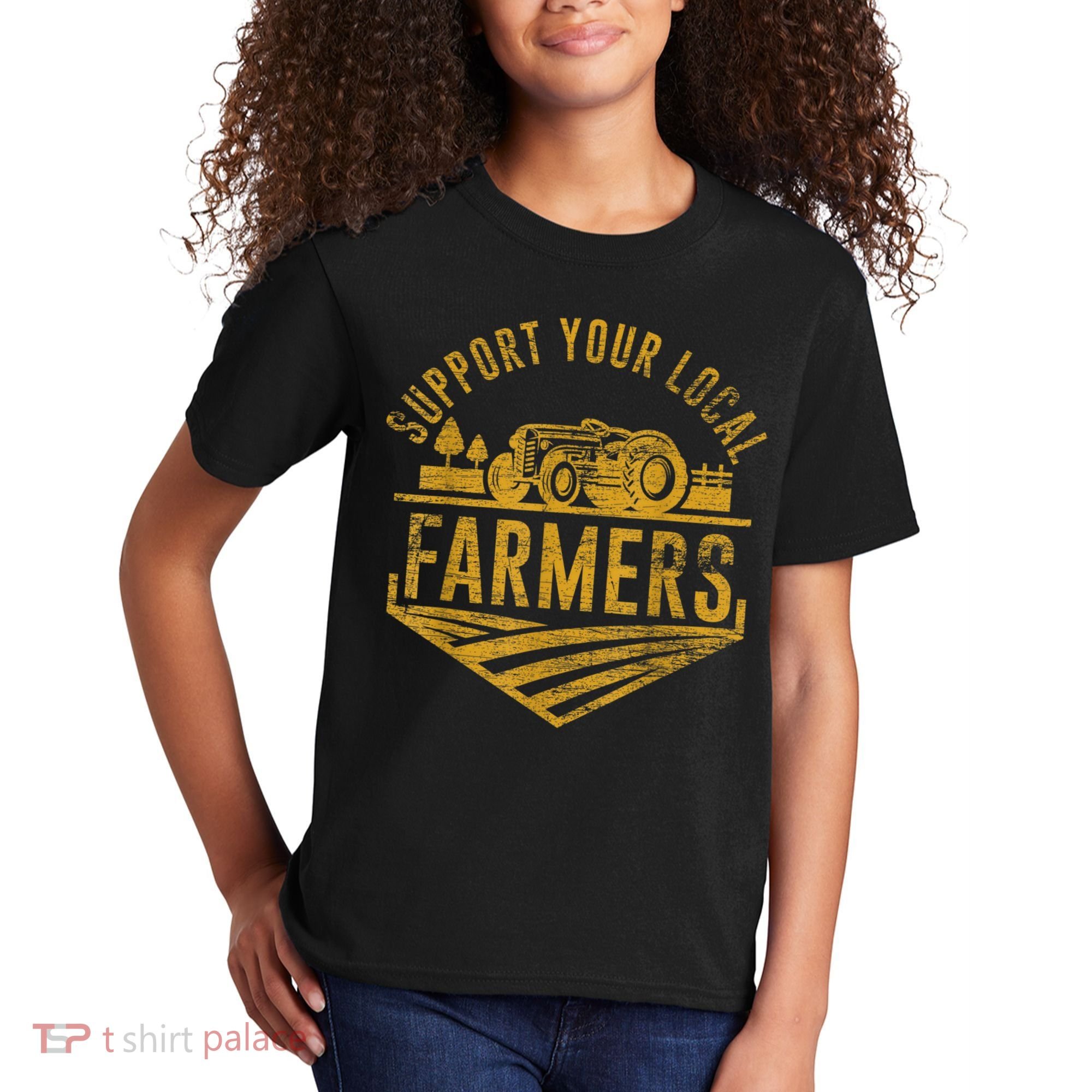 Support Your Local Farmers Kids T-Shirt
