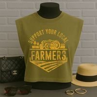 Support Your Local Farmers Garment-Dyed Women's Muscle Tee thumb 3