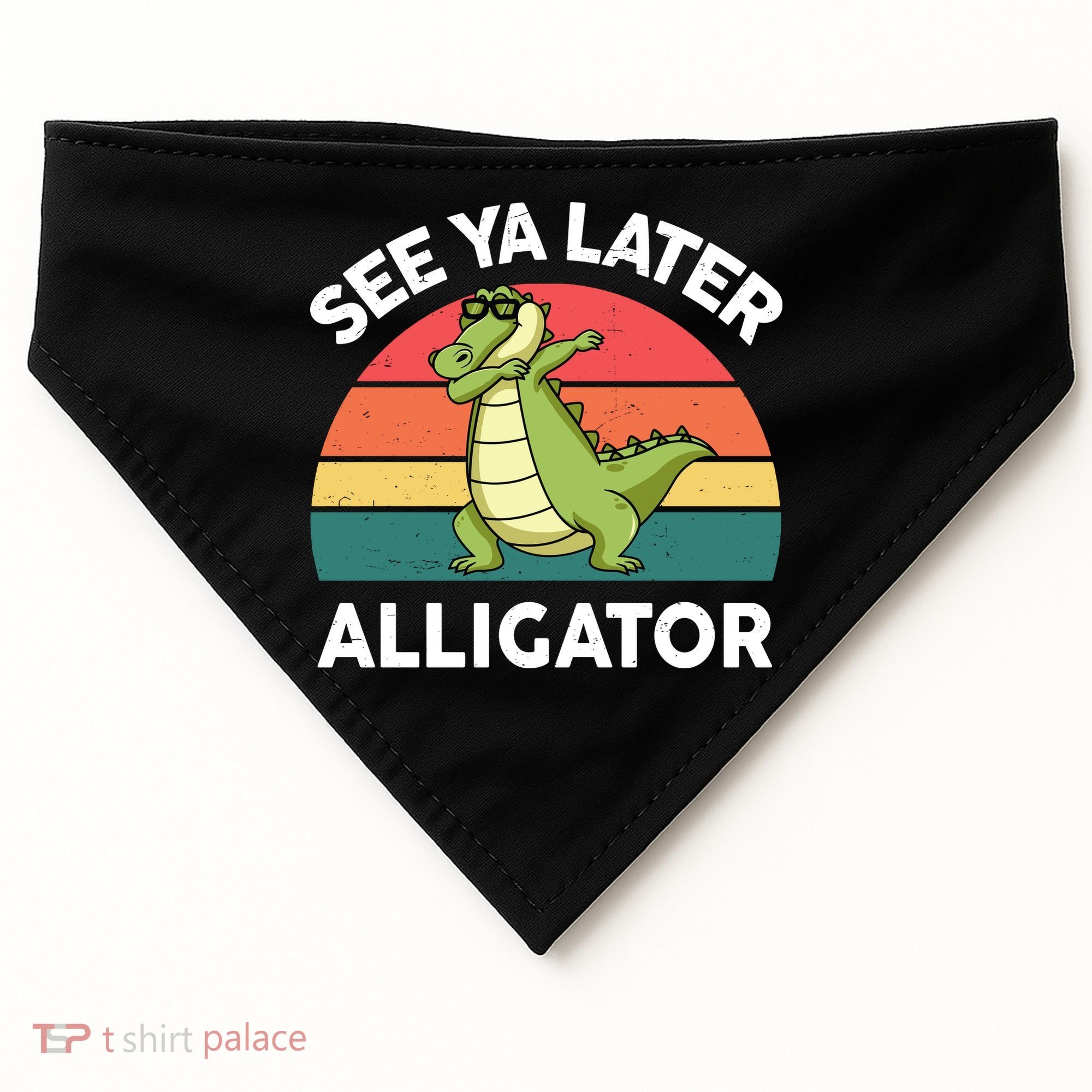 See Ya Later Alligator Florida Gator Crocodile USA-Made Doggie Bandana
